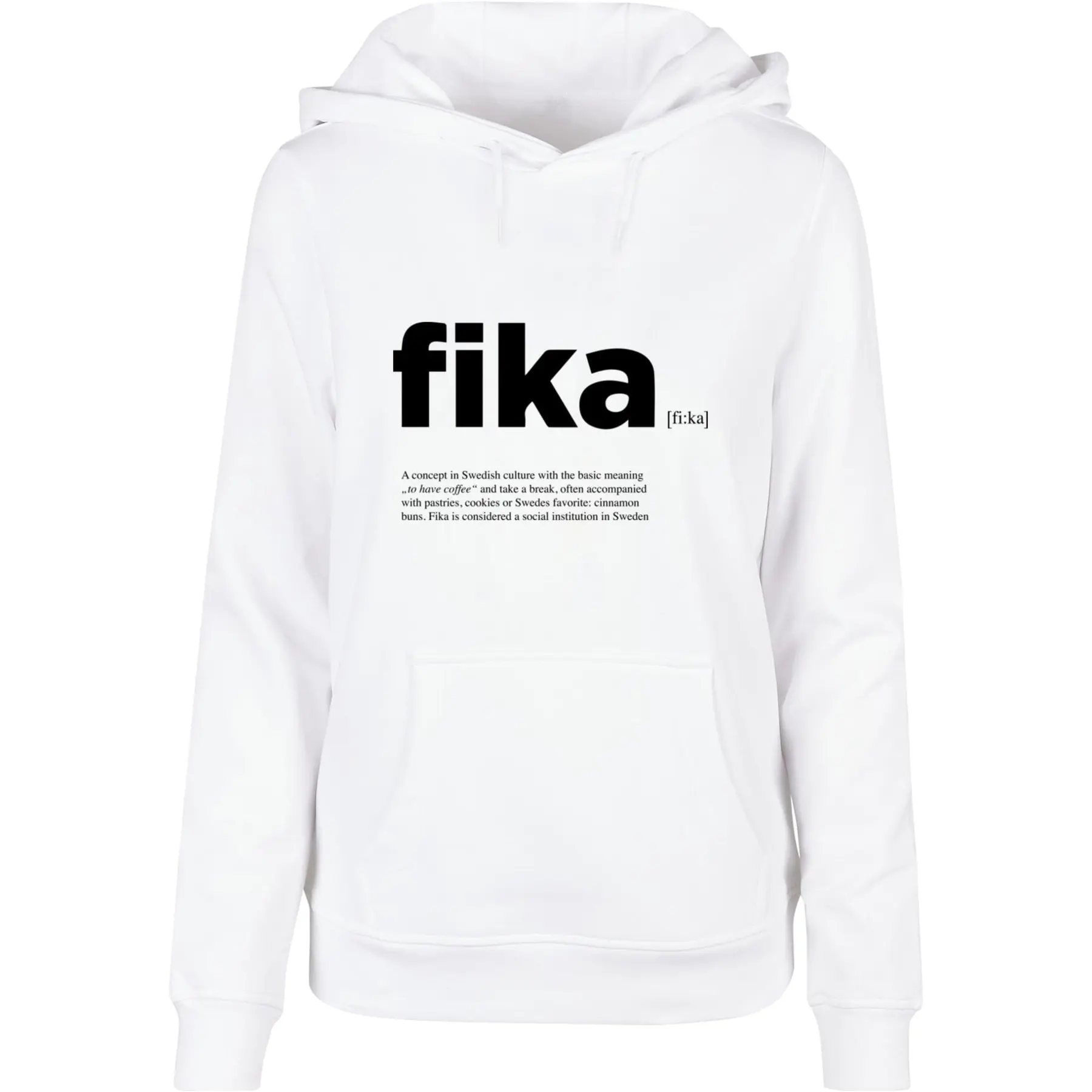 Hoodie Damen Mister Tee Fika Definition