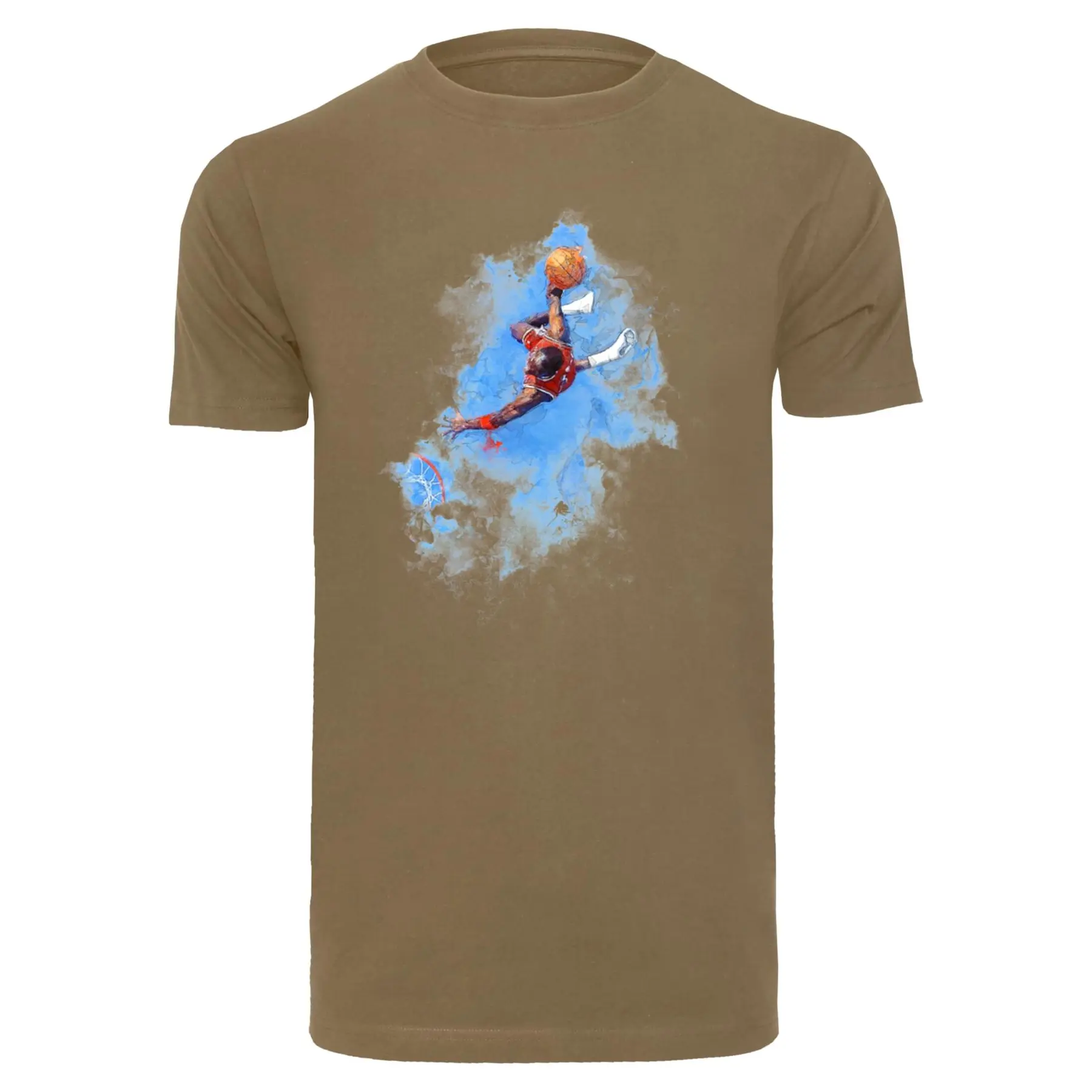 T-Shirt Mister Tee Basketball Clouds