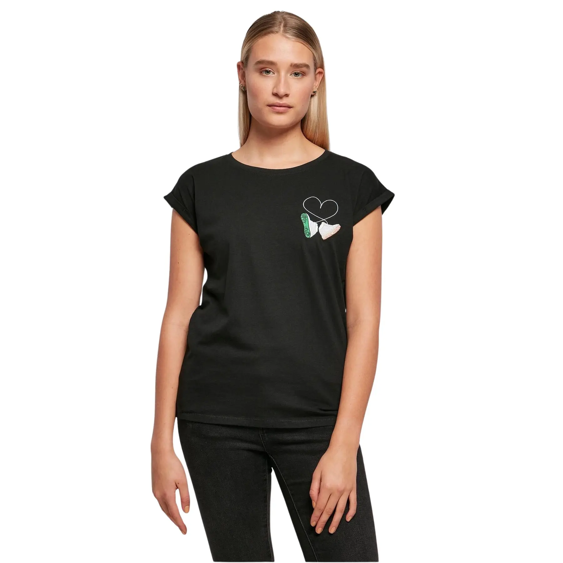 T-Shirt Frau große Größen Mister Tee Kicks Love EMB