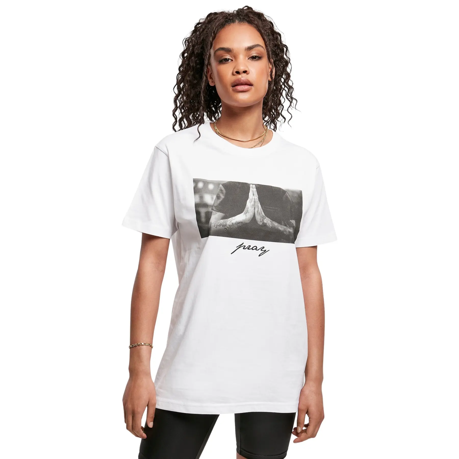 T-Shirt Frau große Größen Mister Tee Pray