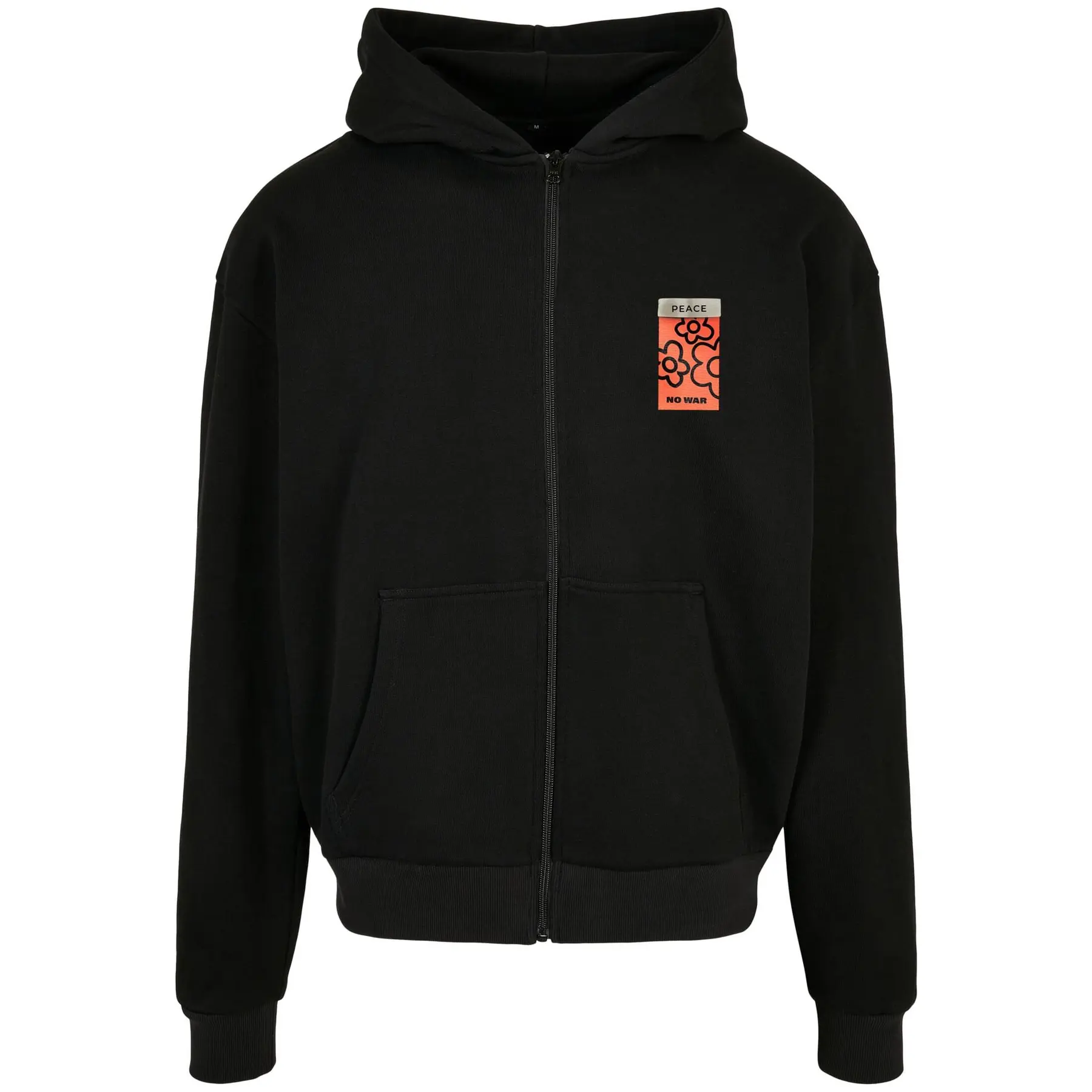 Felpa oversize con cappuccio Mister Tee Puffer Peace Heavy