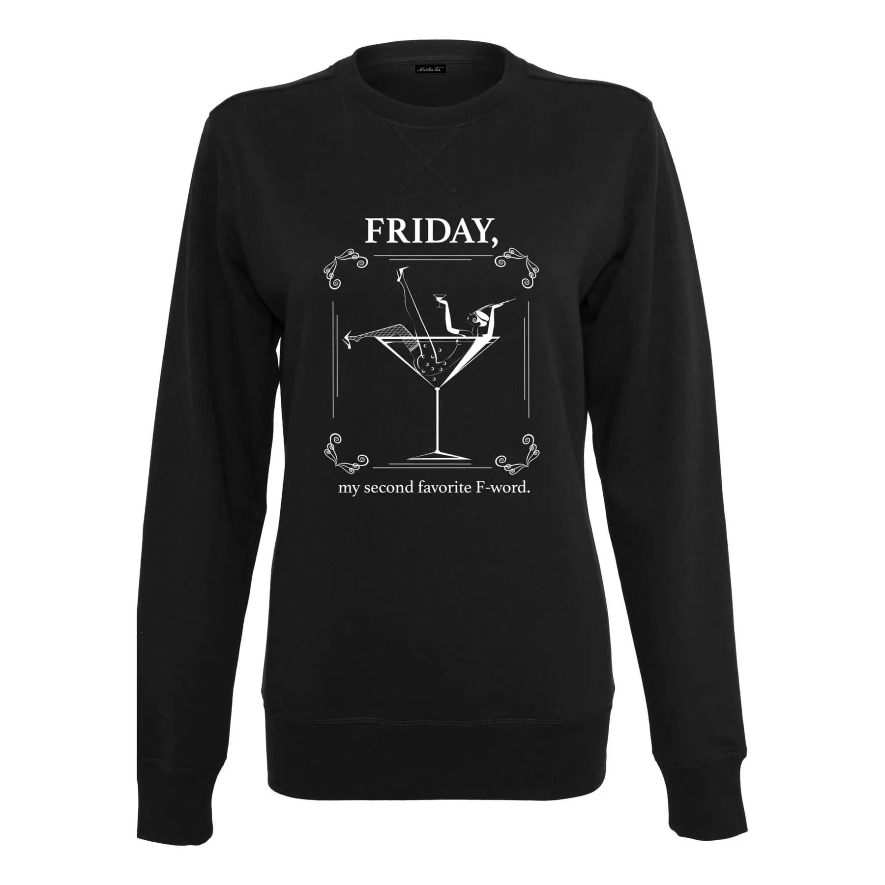 Sweatshirt Rundhalsausschnitt Frau Mister Tee F-Word