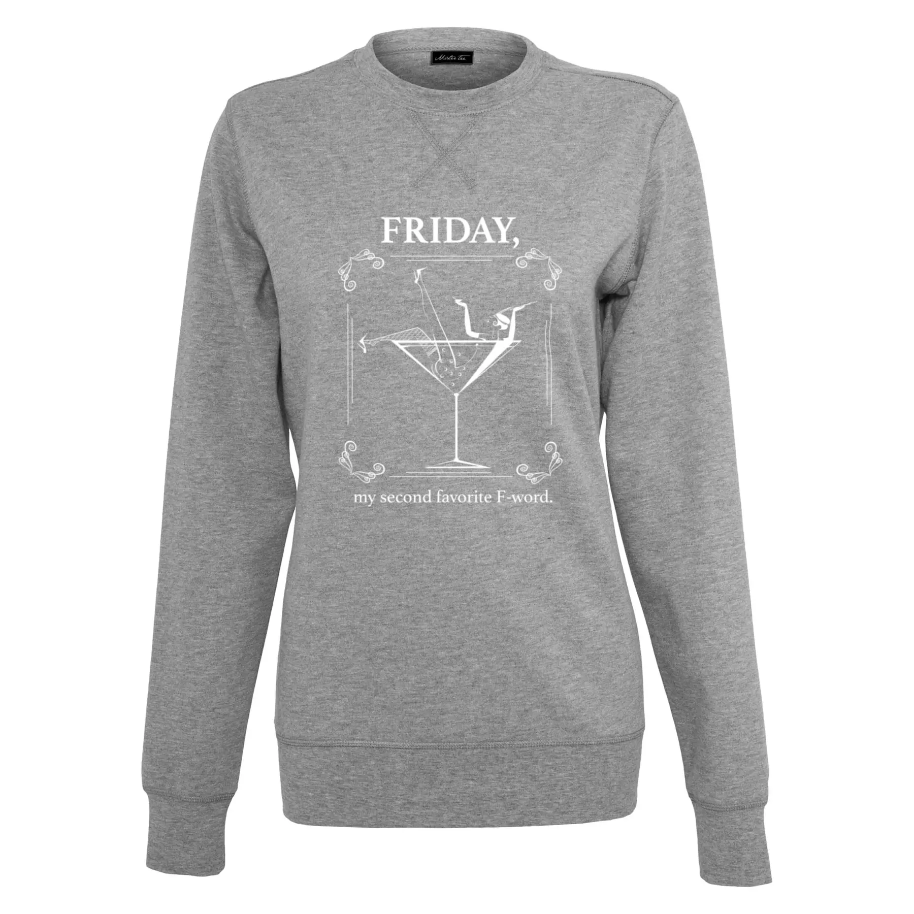 Sweatshirt Rundhalsausschnitt Frau Mister Tee F-Word
