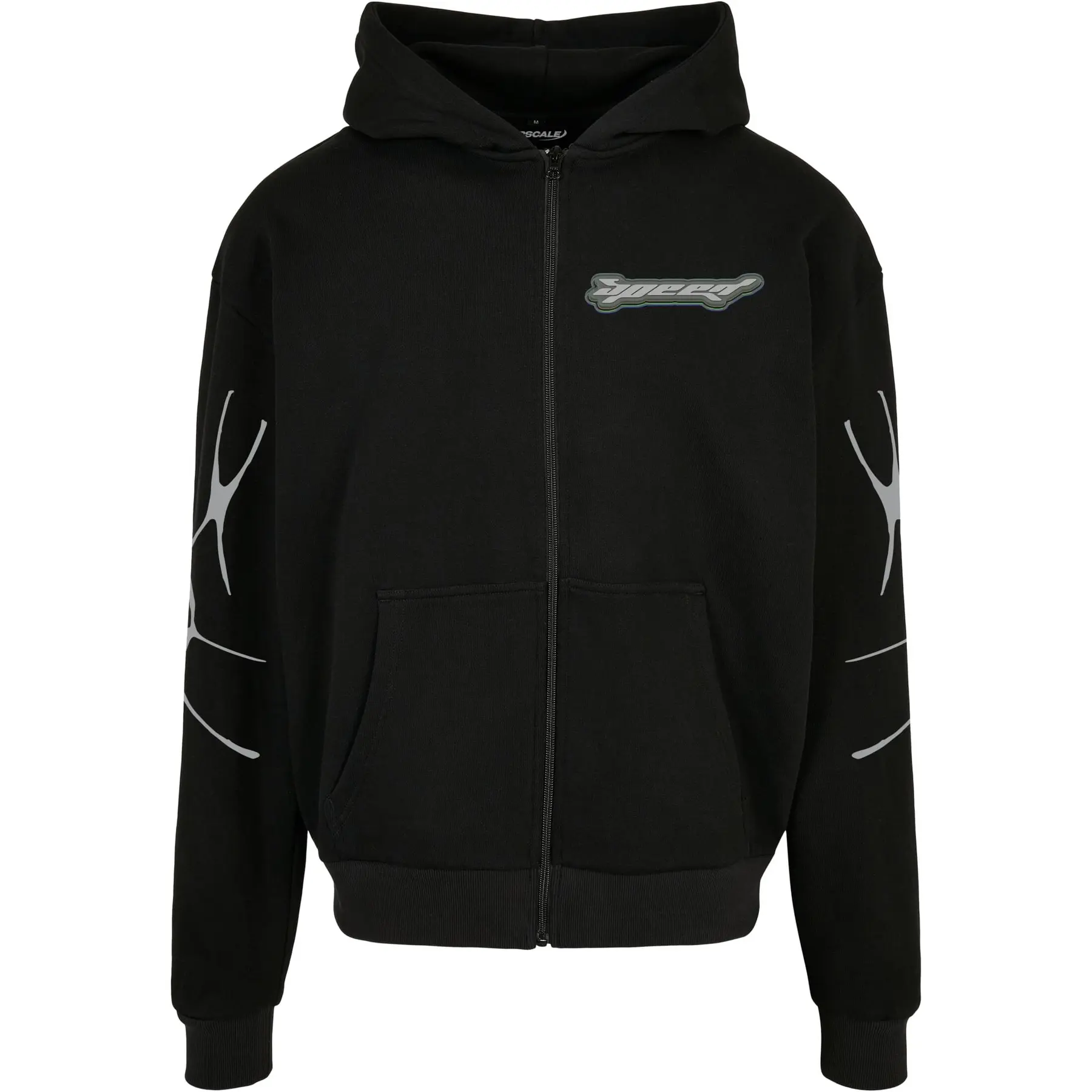 Sweatshirt mit Reißverschluss Mister Tee Speed Logo