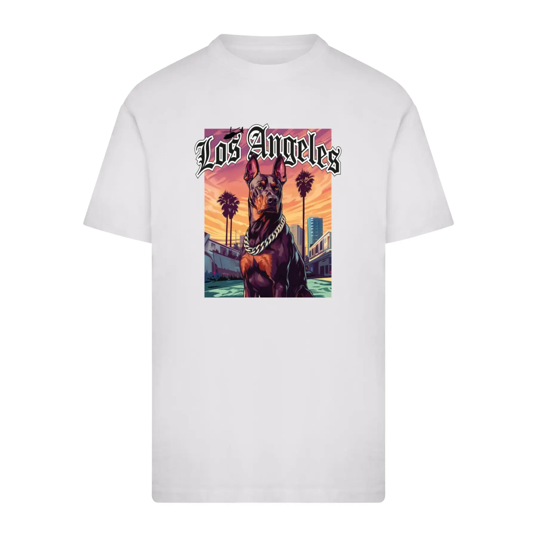 T-shirt Mister Tee Los Angeles Dog