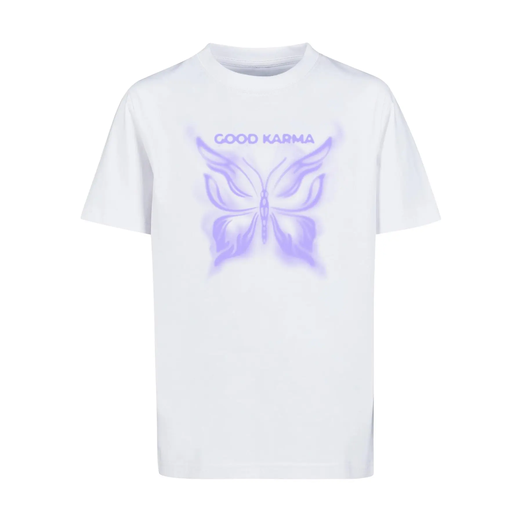 Mister Tee Blanc T-Shirt Enfant Good Karma Butterfly