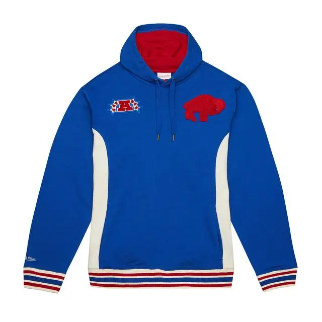 Felpa con cappuccio Mitchell & Ness NFL Buffalo Bills Team Legacy French Terry