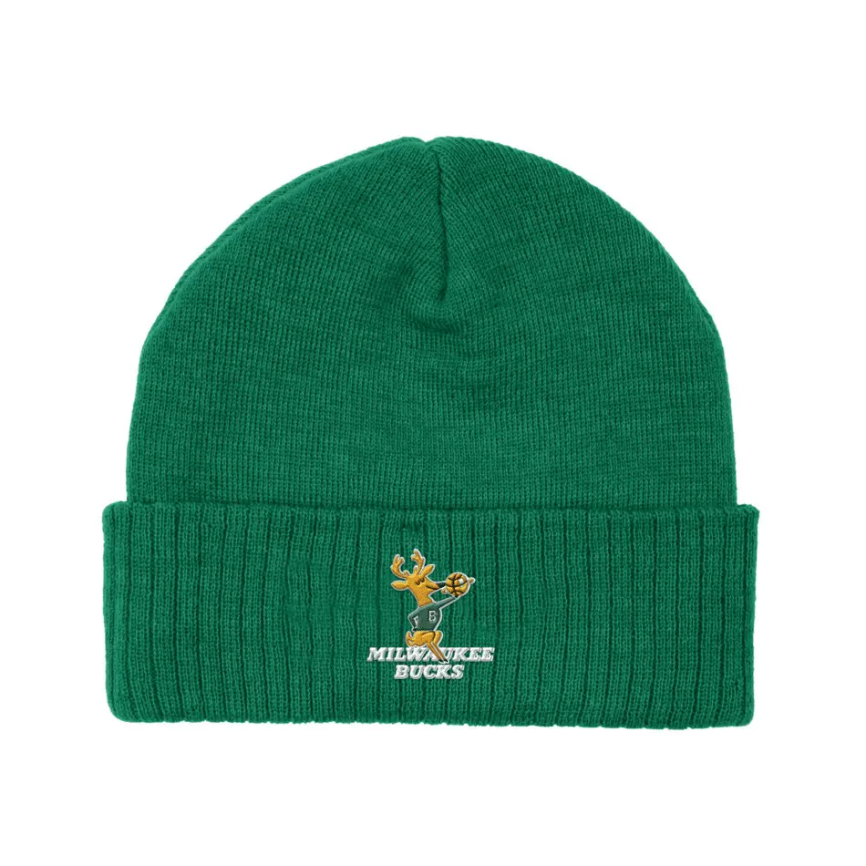 Berretto lavorato a maglia Mitchell & Ness Fandom Milwaukee Bucks