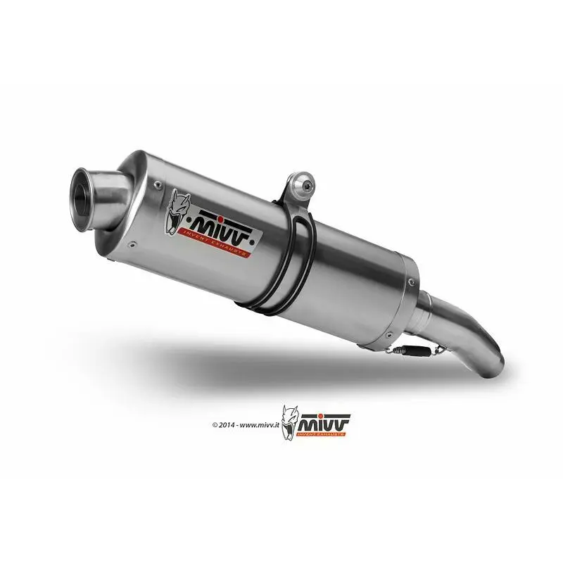 Silencer motorfiets dubbel Mivv Oval Classic Yamaha XT660 X/R/Z