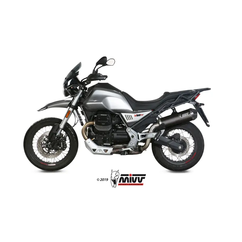 Silencer Motorrad Kappe Carbon Mivv Moto Guzzi V85 TT TRAVEL [850]