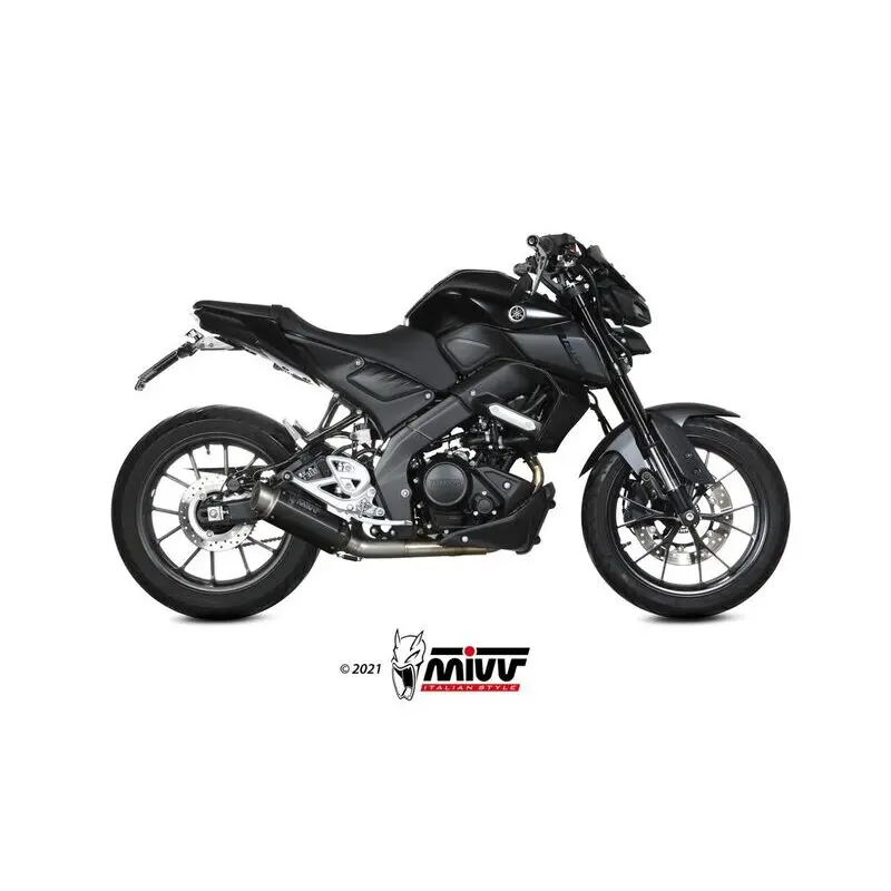 Mivv Gp Yamaha Mt-125 2020-24/yzf R125 2019-23 Y.067.lxbp Gehomologeerd Compleet Uitlaatsysteem Goud Homologated