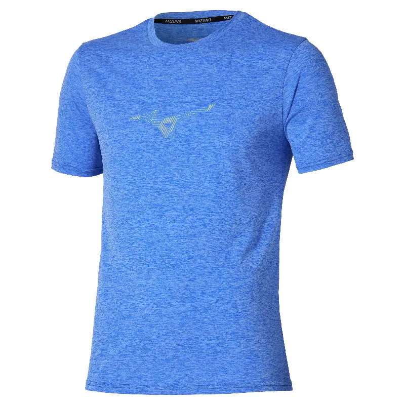 Mizuno Core Runbird Short Sleeve Tee Dazzling Homme TailleM - vue 2