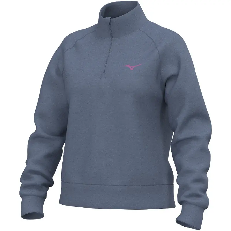 Dames 1/4 zip fleece Mizuno Athletic