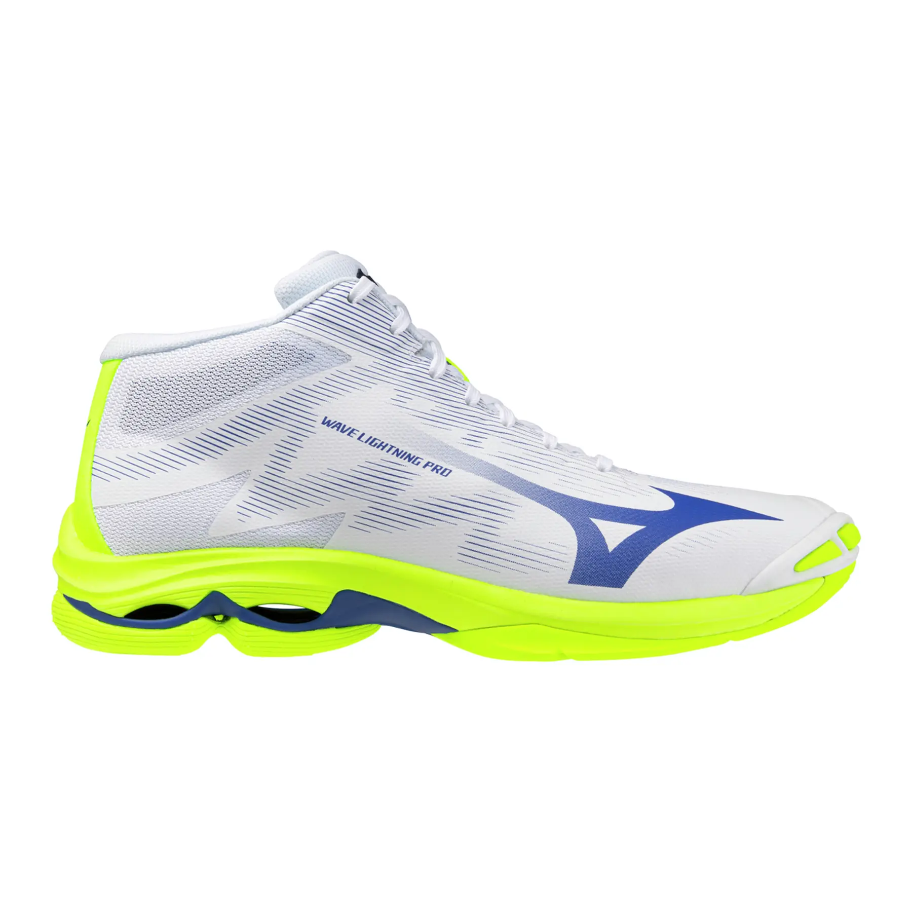 Mizuno WAVE LIGHTNING PRO MID Chaussures de volleyball Lightning JauneDazzling FemmeHommee Taille40.0