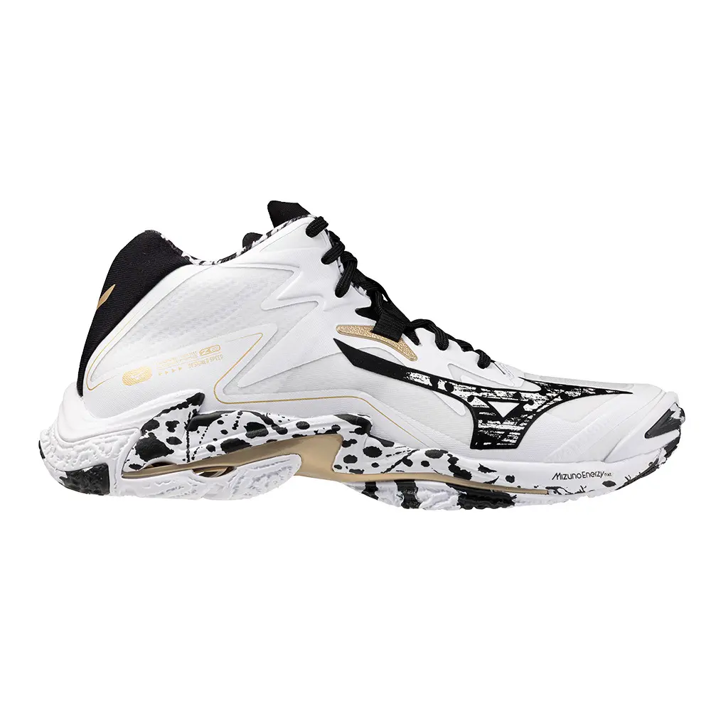 Mizuno WAVE LIGHTNING Z8 MID Chaussures de volleyball GE Or FemmeHommee Taille46