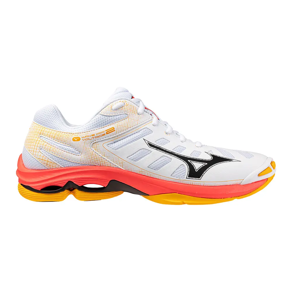 Mizuno WAVE VOLTAGE 2 Chaussures de volleyball Fiery 2Citrus FemmeHommee Taille43 - vue 3