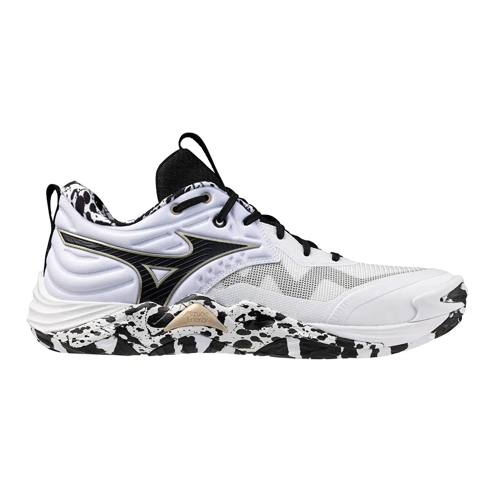Mizuno WAVE MOMENTUM ELITE Chaussures de volleyball GE Or FemmeHommee Taille46 5