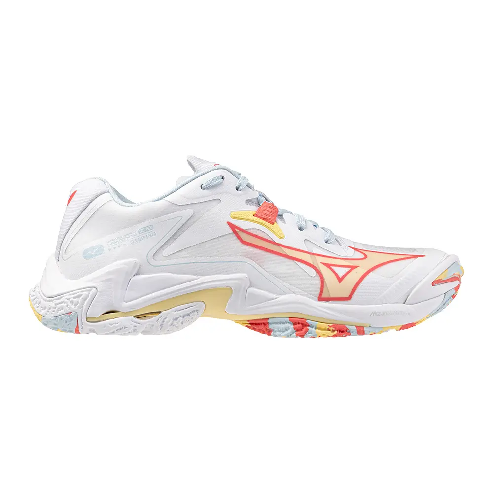 Mizuno WAVE LIGHTNING Z8 Chaussures de volleyball Calypso Pale Banana Femme Taille40.5
