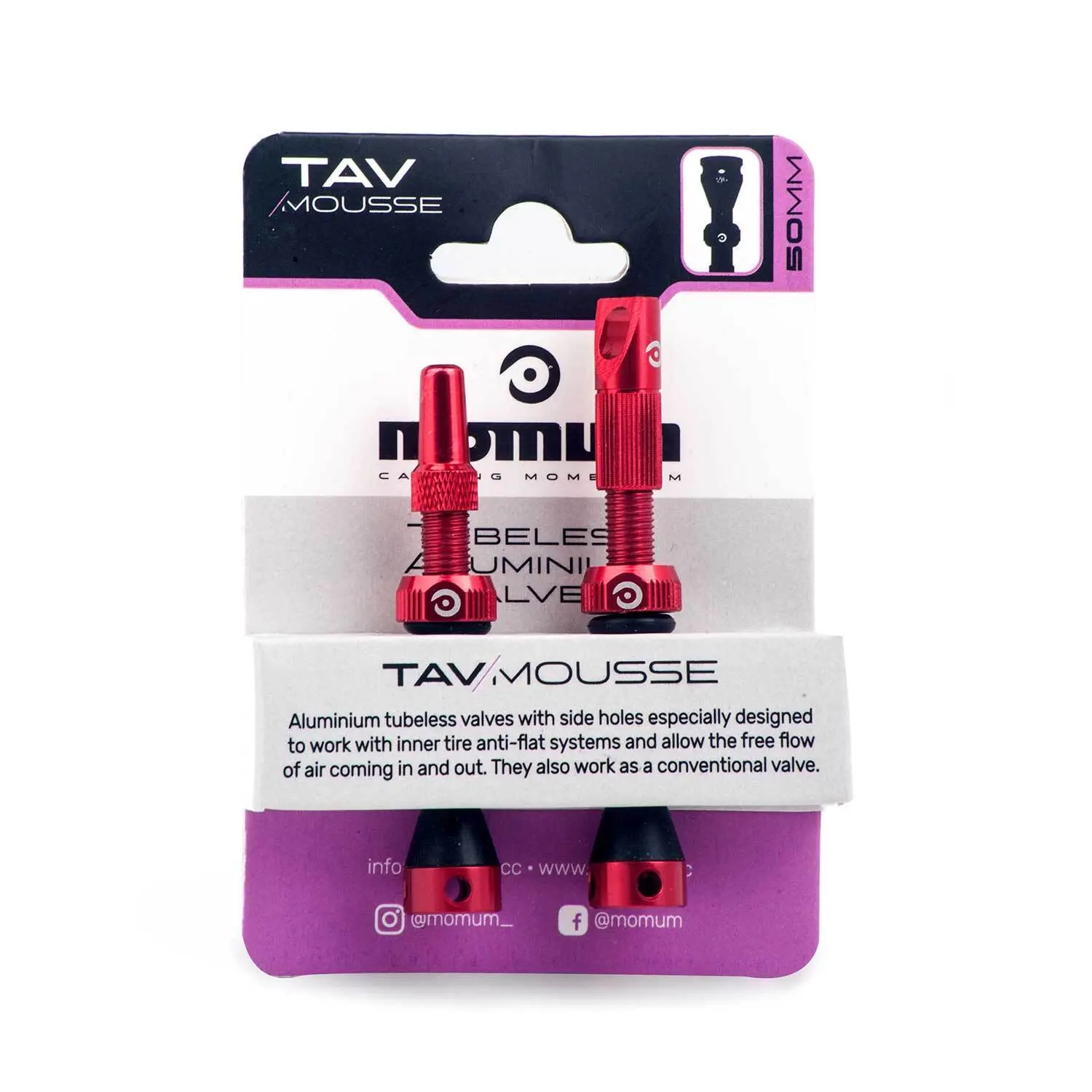 Set de 2 valves en pour mousse anti-pincement Momum TAV Round B. 50 mm