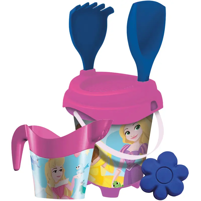 Seau Mondo Spa Garni Et Arrosoir Princesses 17 cm