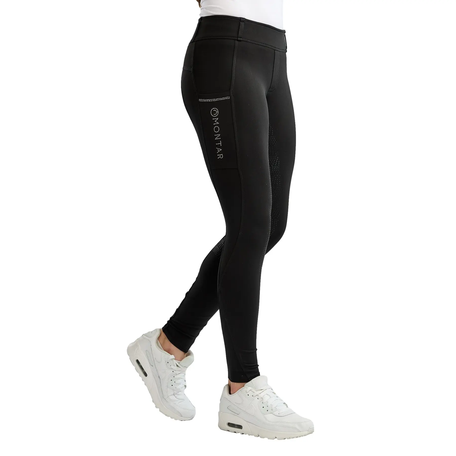 Girls' full grip riding leggings Montar Everline