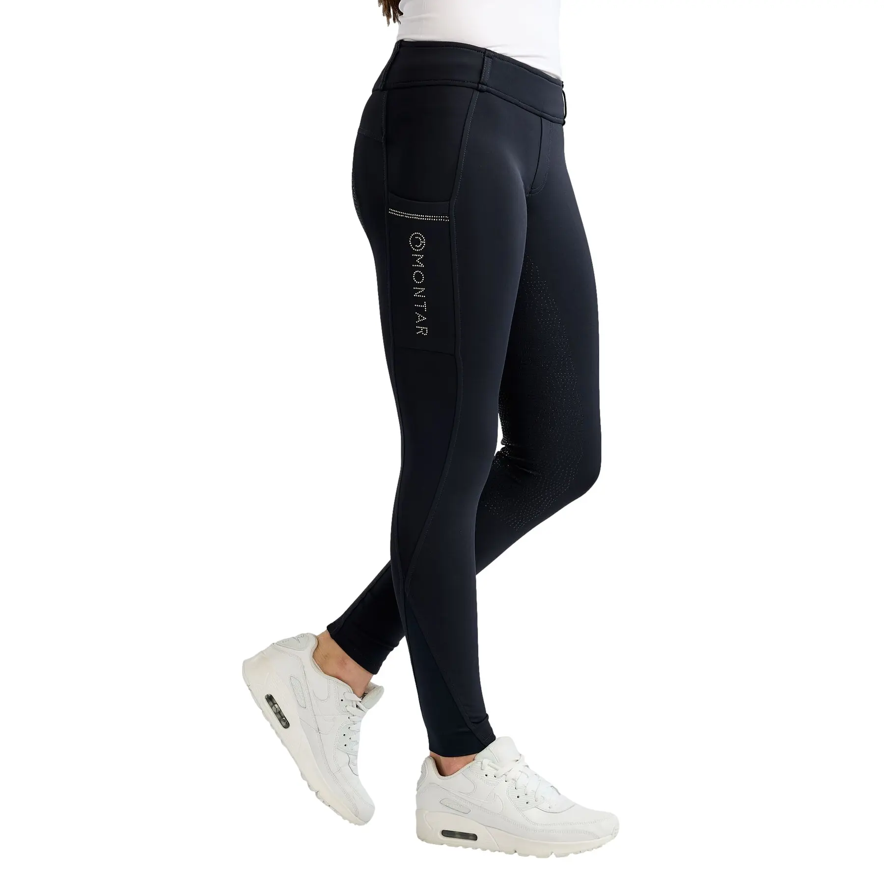 Reitleggings Full Grip, Mädchen Montar Everline