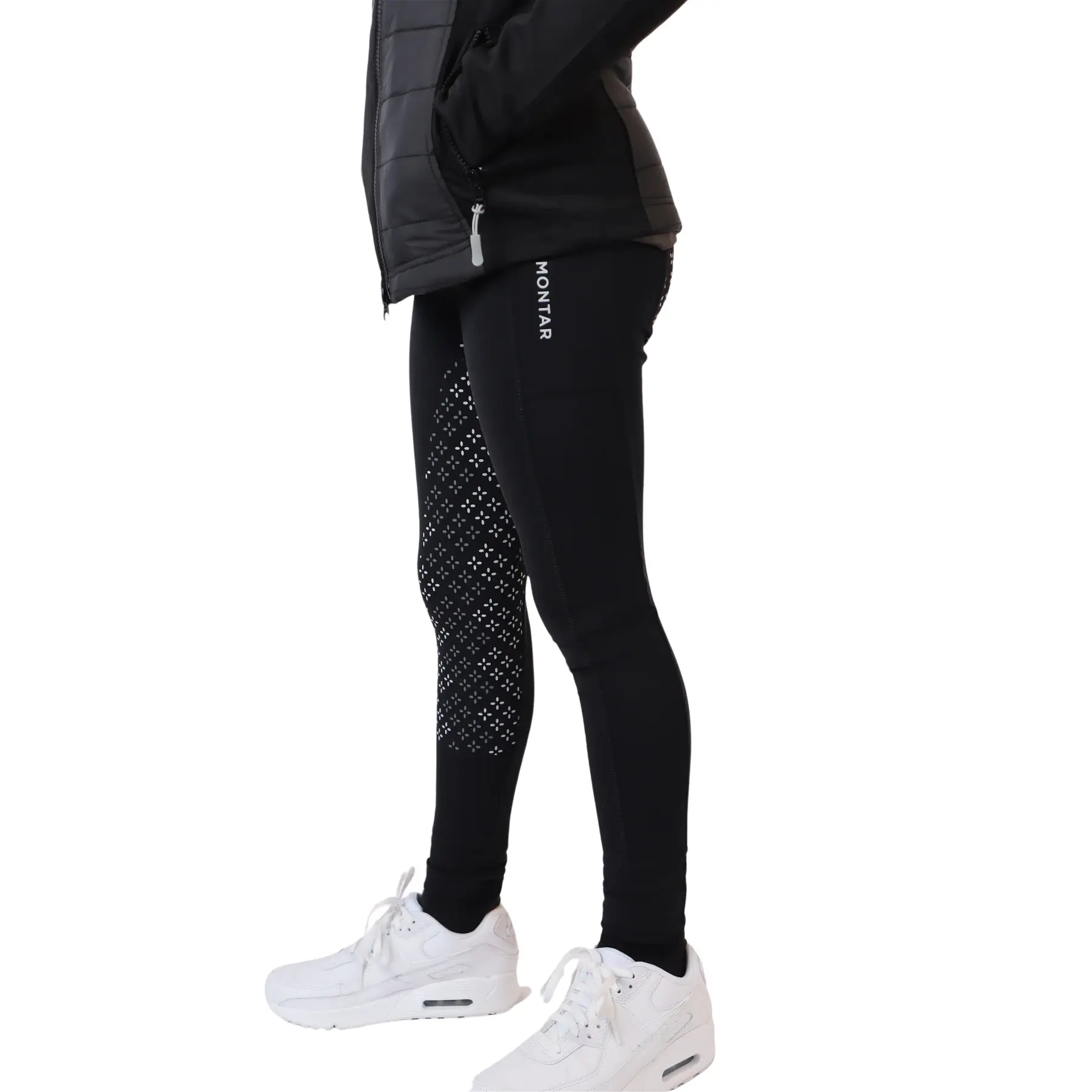 Girls' full grip riding leggings Montar Selena