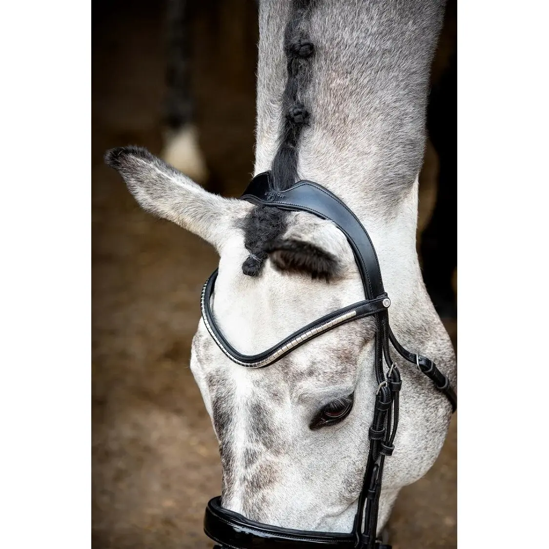 Montar Black Vegan Leather Riding Bridles Normandie Deluxe Eco