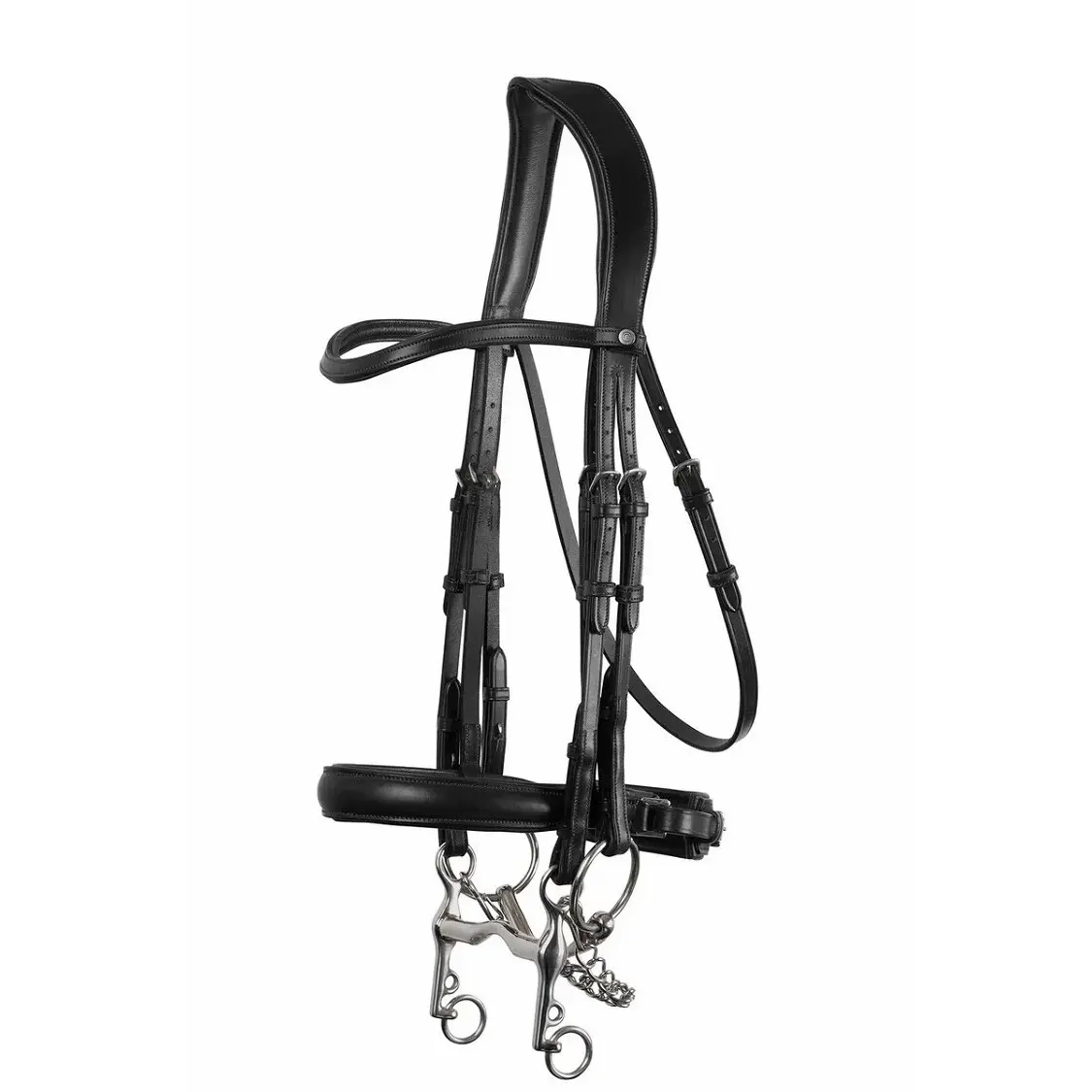 Double bridles in vegan leather Montar Normandie ECO
