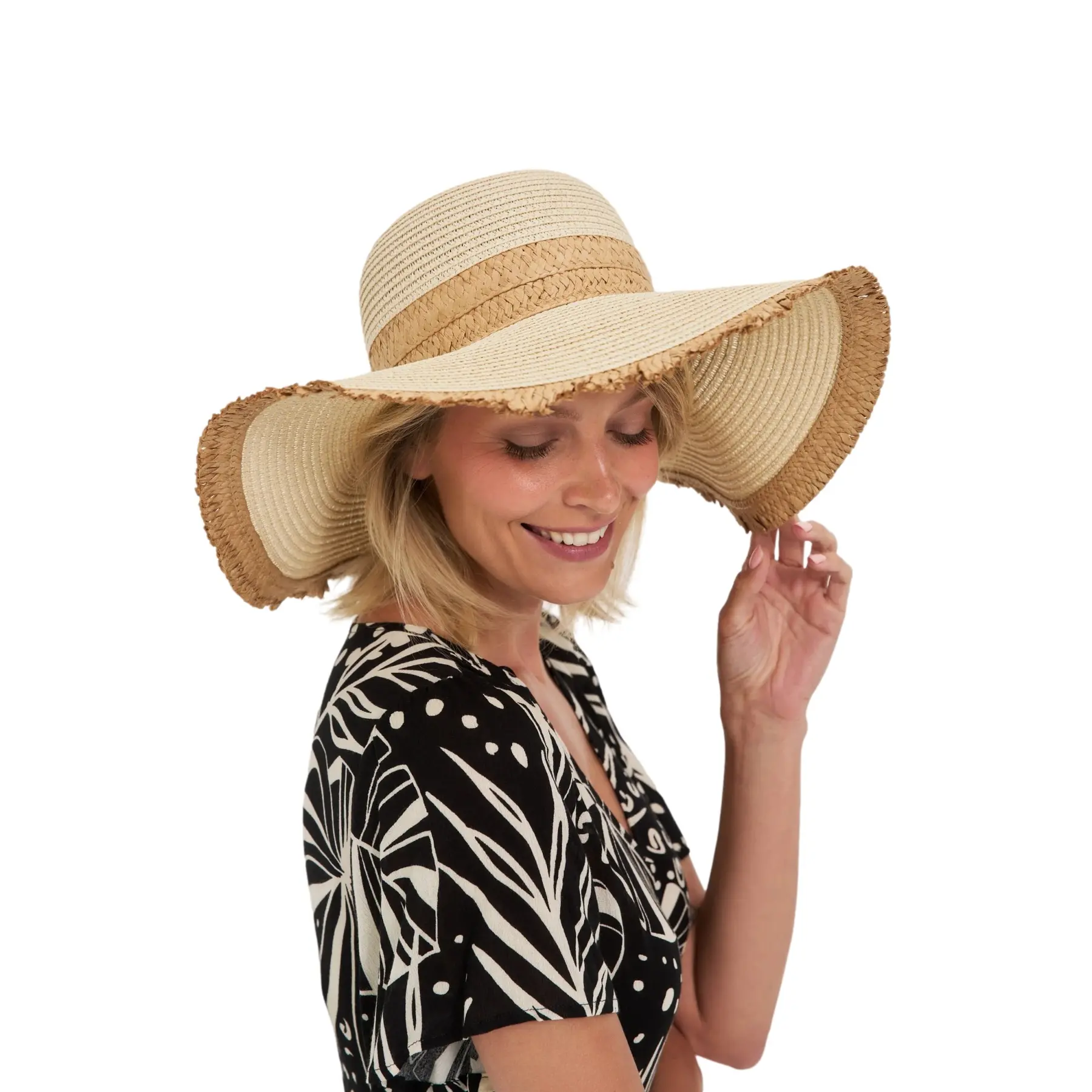 Moodo Women's Beige Woman Hat L-Cz-4600