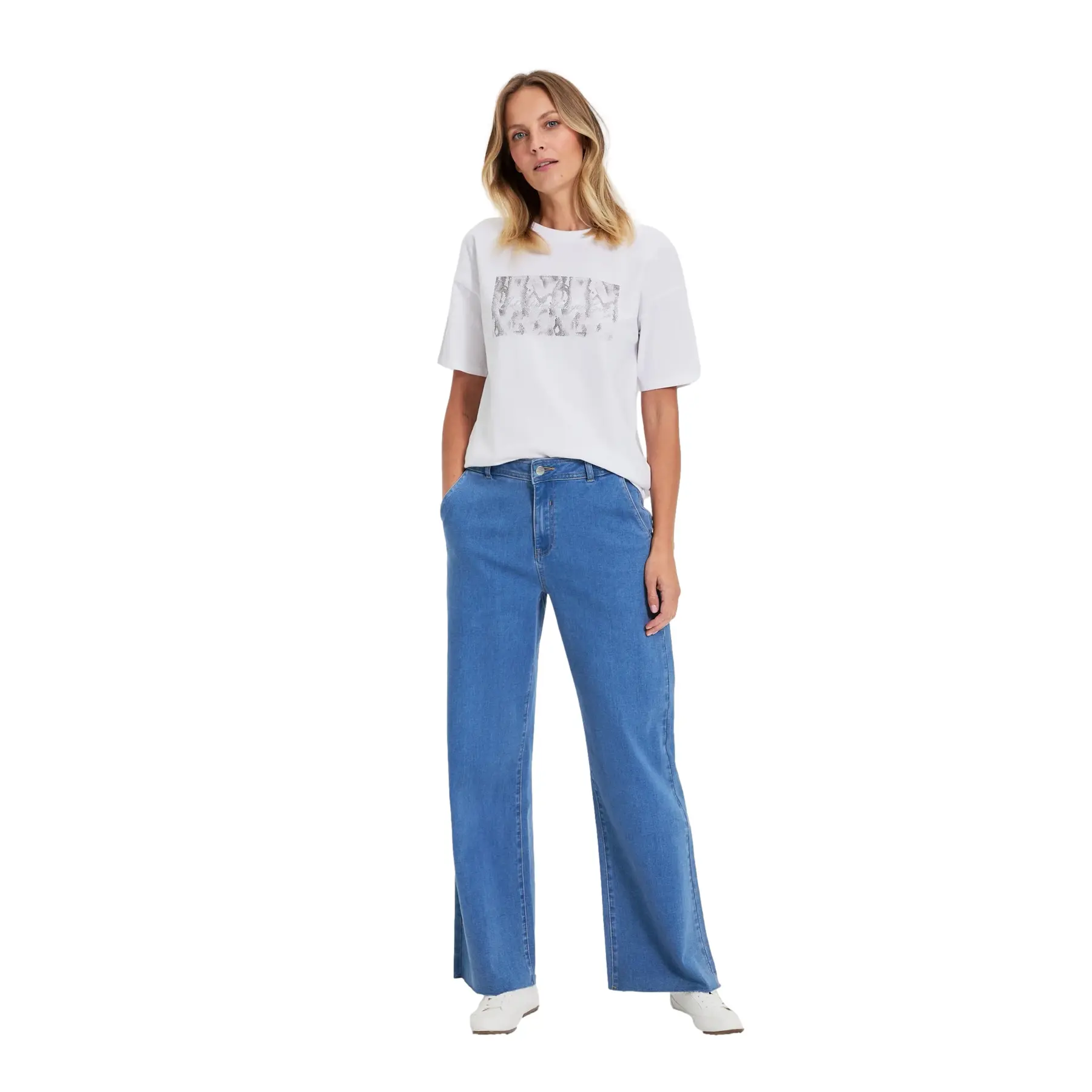 Jeans relaxed donna Moodo L-JE-4906