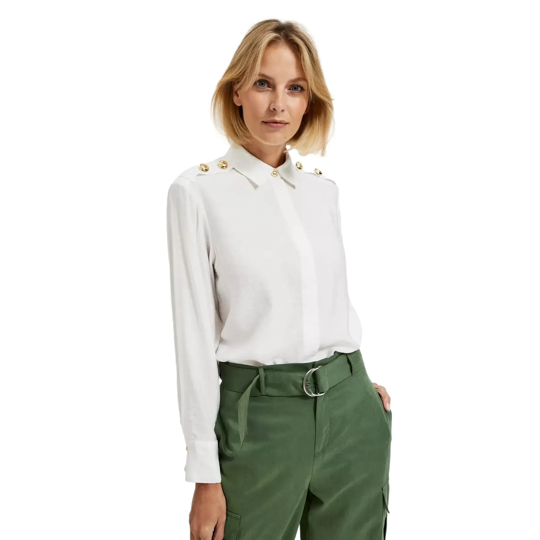Camicia da donna a maniche lunghe  L-KO-4307