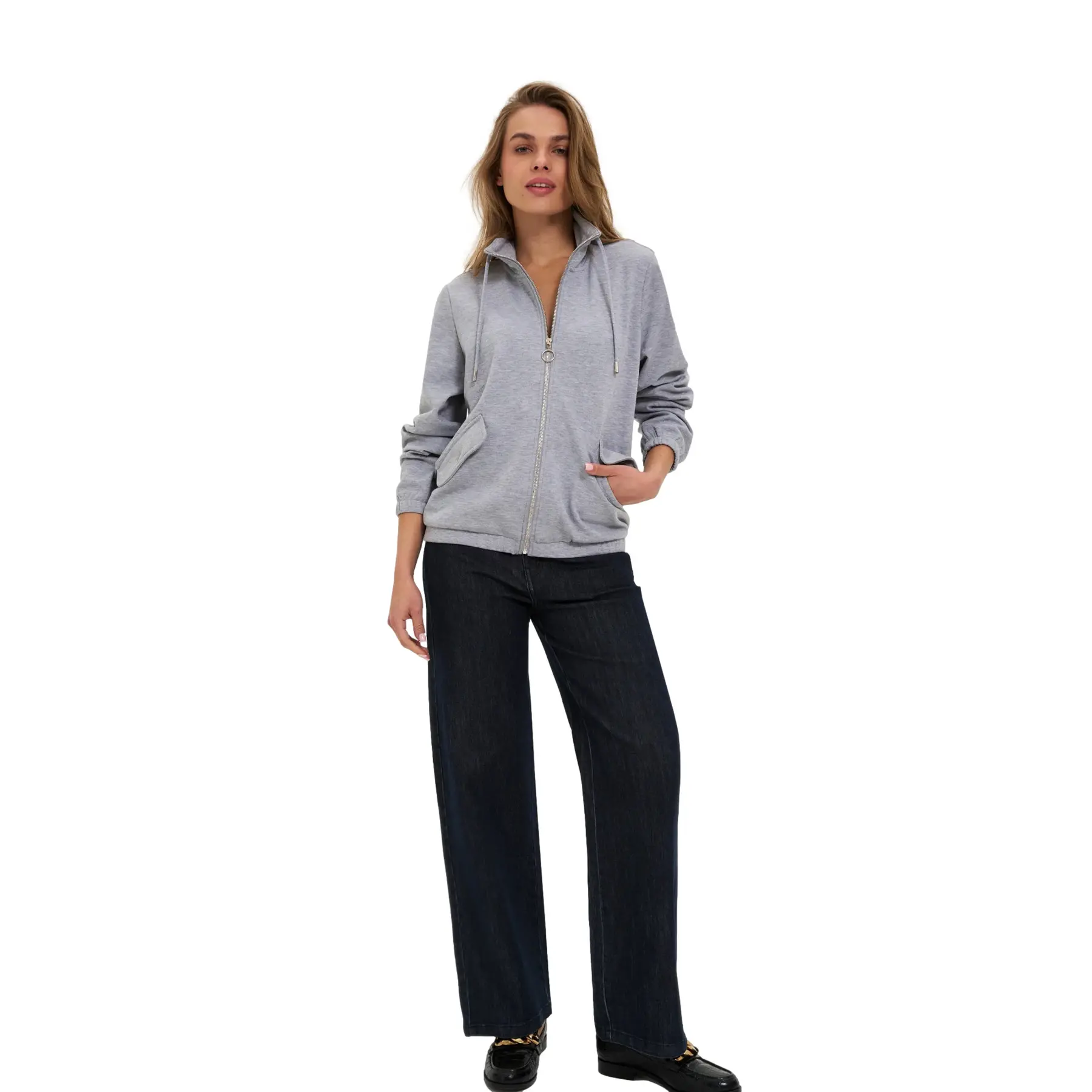 Giacca con zip da donna Moodo Z-BL-4811