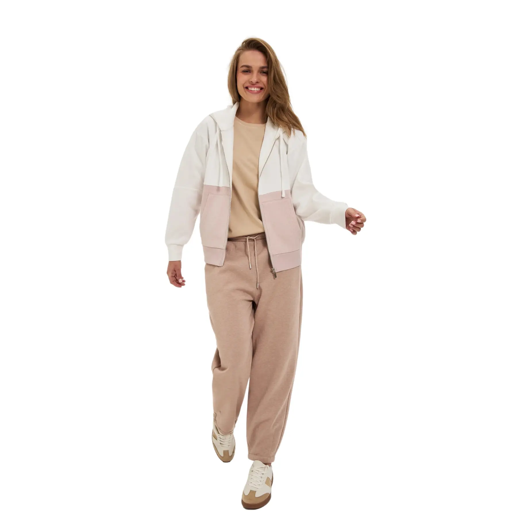 Felpa con cappuccio da donna Moodo Z-BL-4818