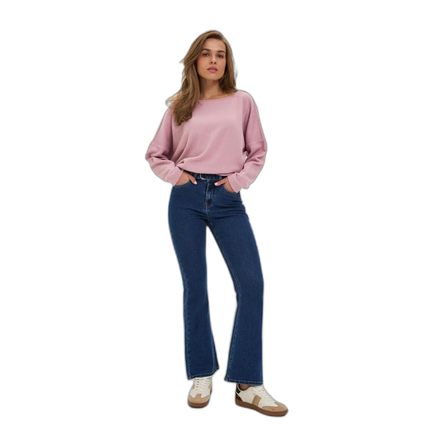 Jeans a gamba larga donna Moodo Z-JE-4800