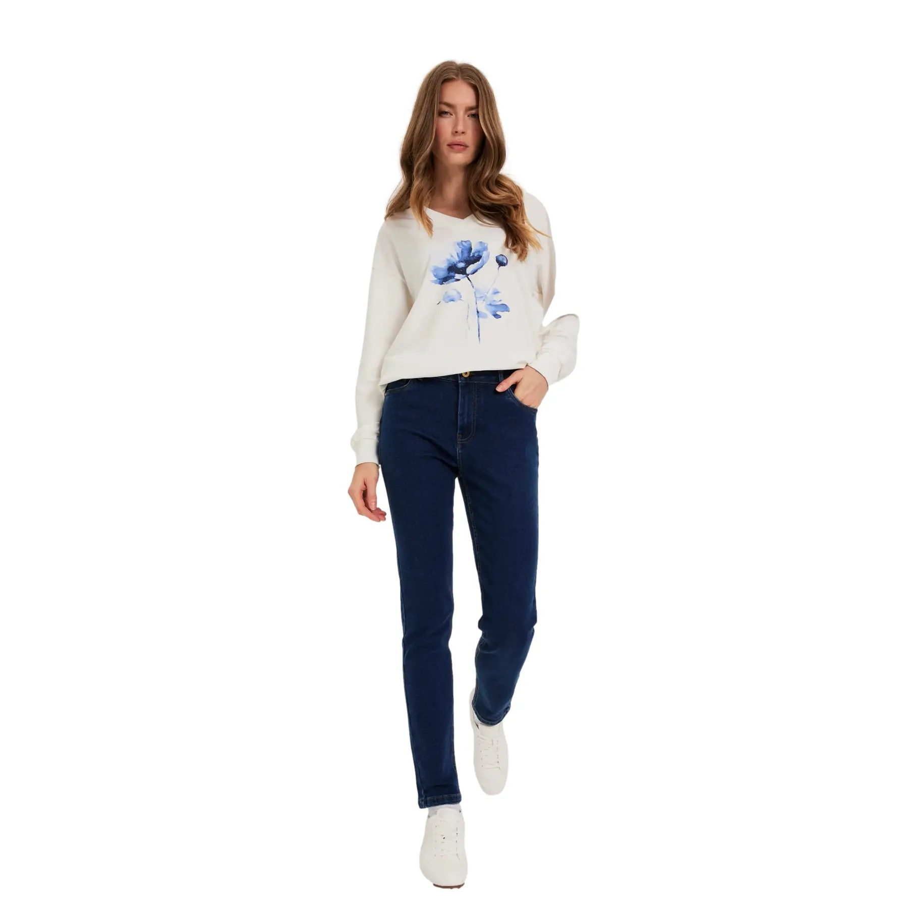 Jeans skinny da donna Moodo Z-JE-4808