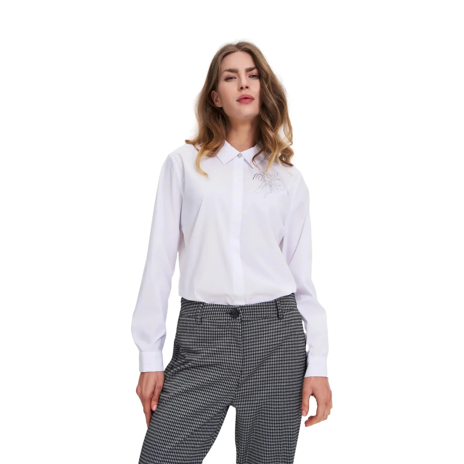 Camicia da donna a maniche lunghe Moodo Z-KO-4812