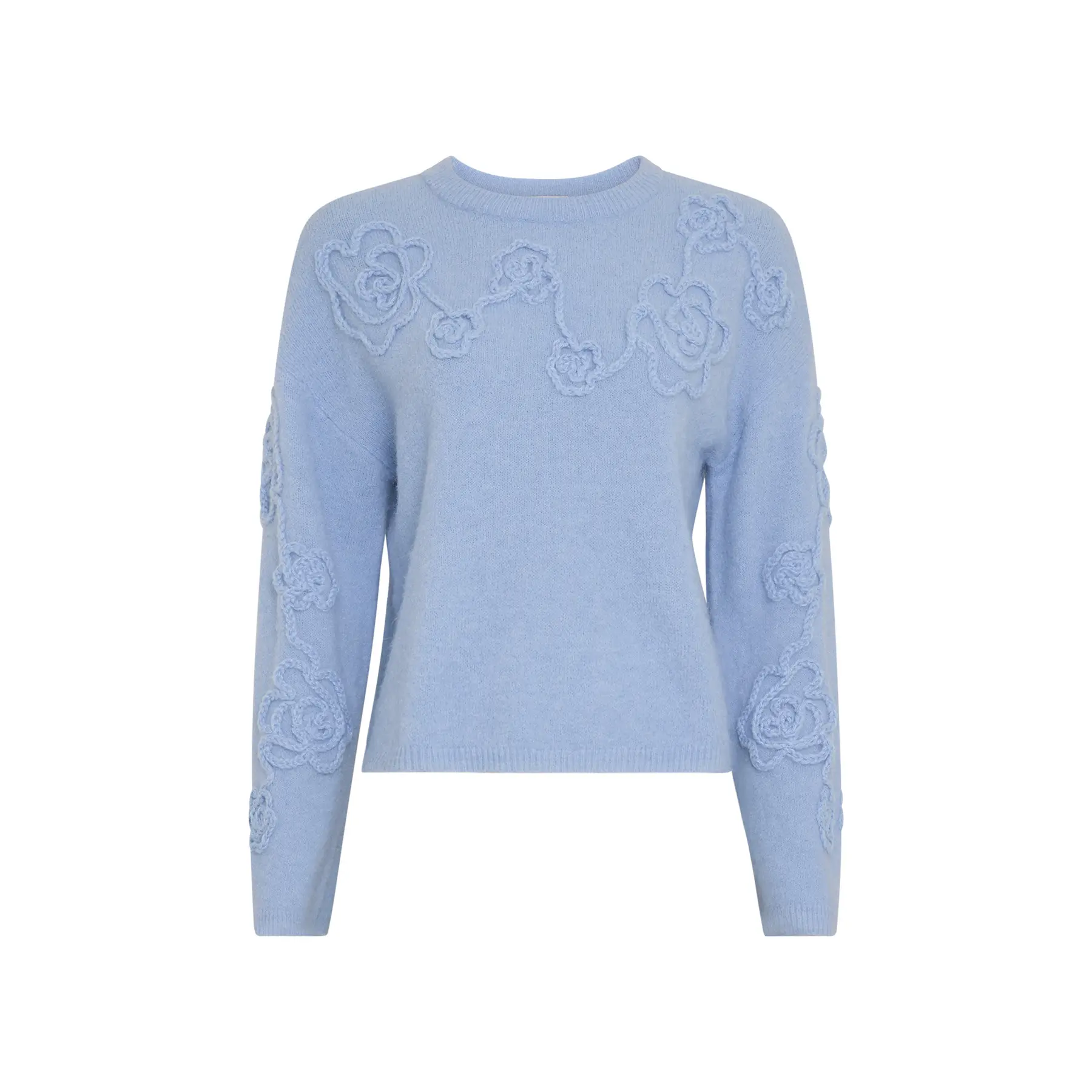 Pullover a maniche lunghe in maglia con ricami floreali donna Moss Copenhagen Miabelle Hope EMB