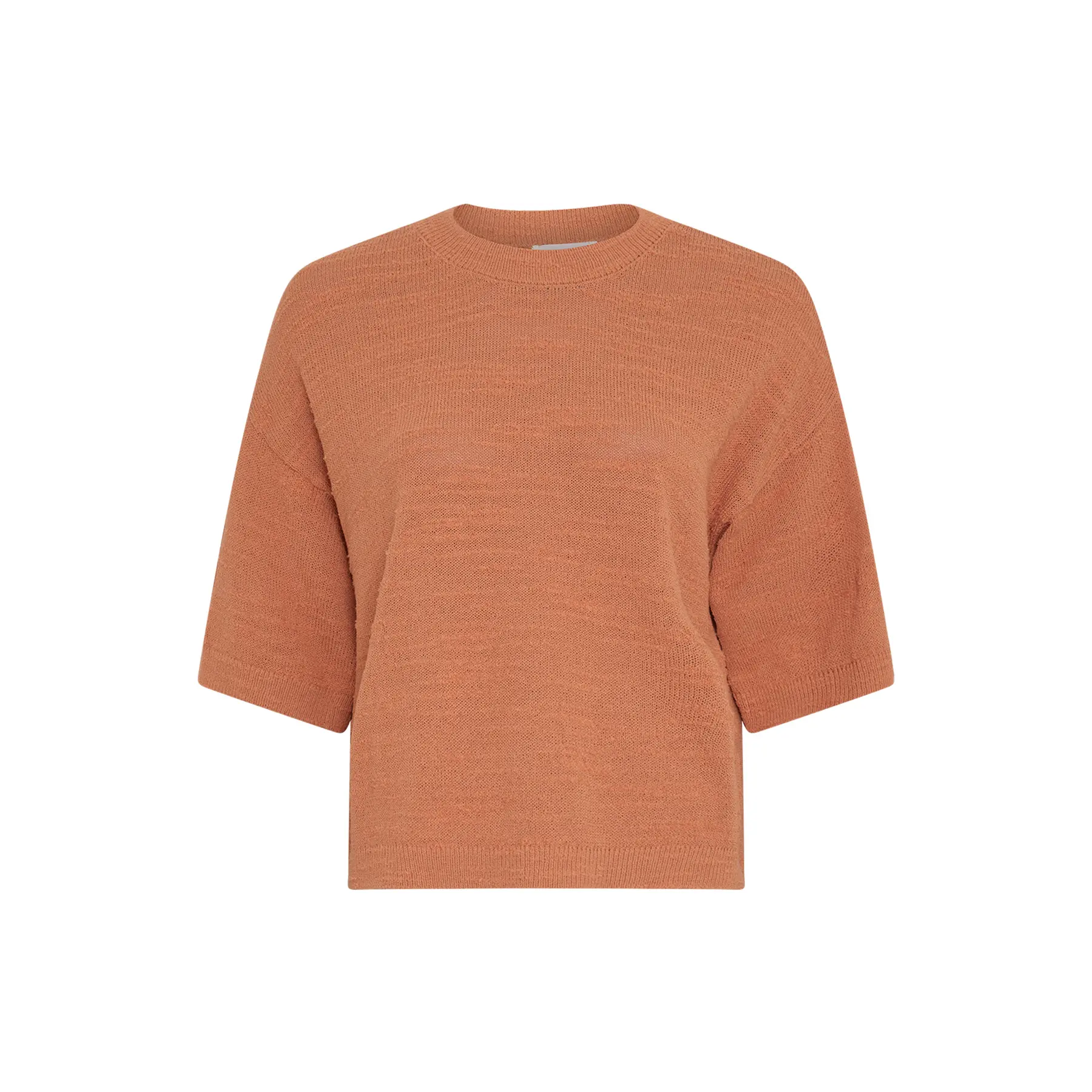 Moss Copenhagen Women's Marron Short Sleeve 2/4 Top Lauralynn