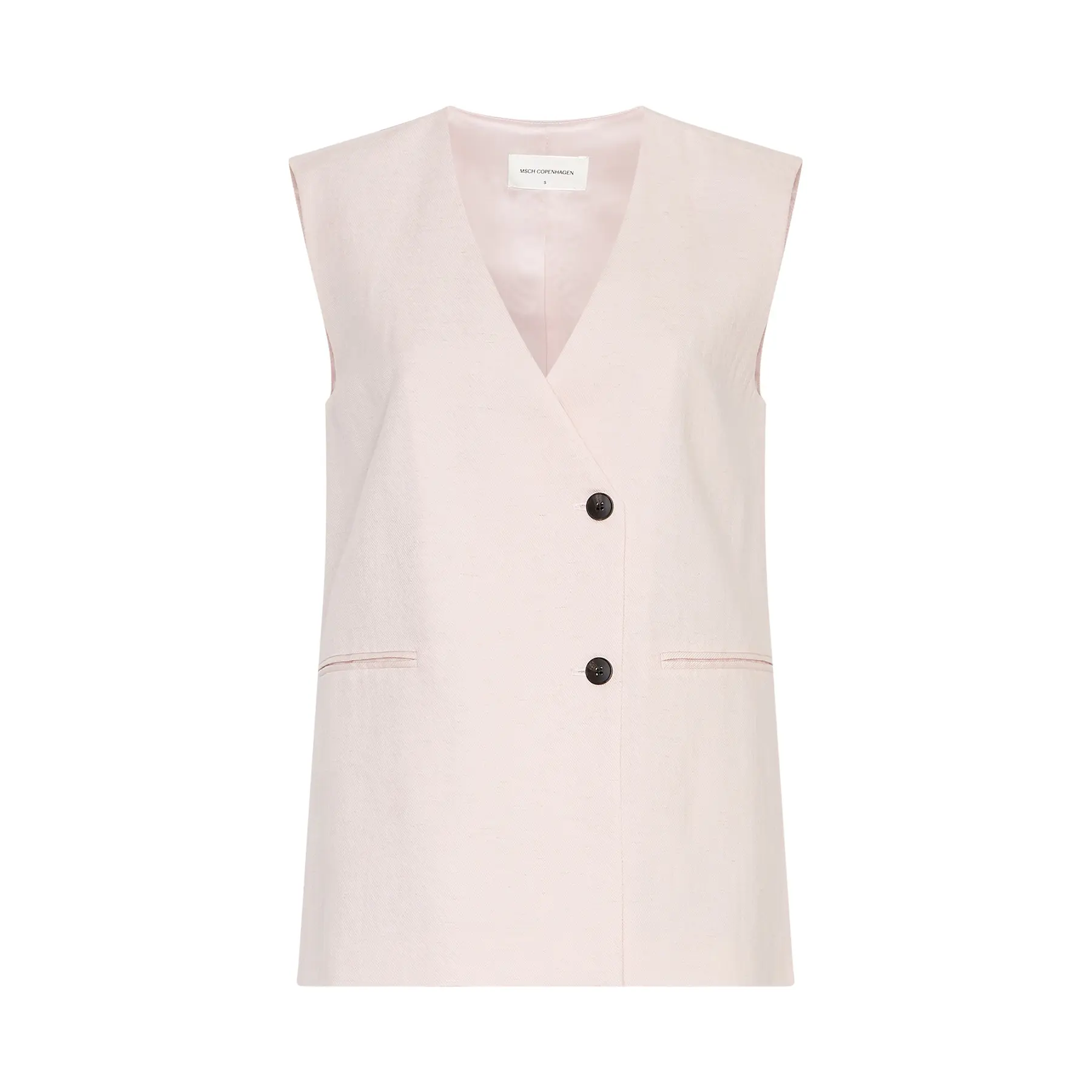 Moss Copenhagen Women's Rose V-Neck Gilet Franciska
