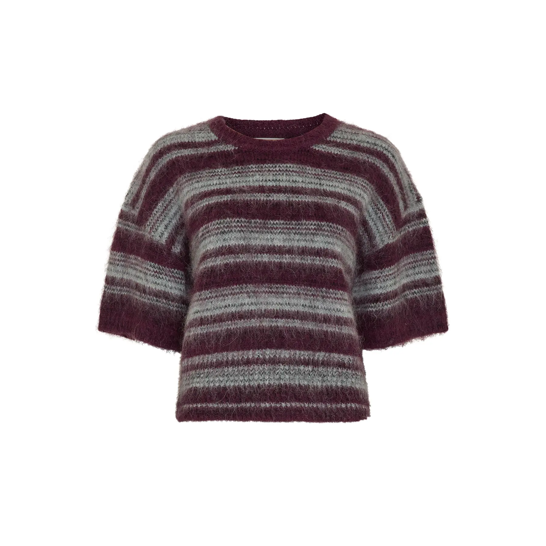 Moss Copenhagen Women's Violet Short Sleeve 2/4 Top Lycie Stp