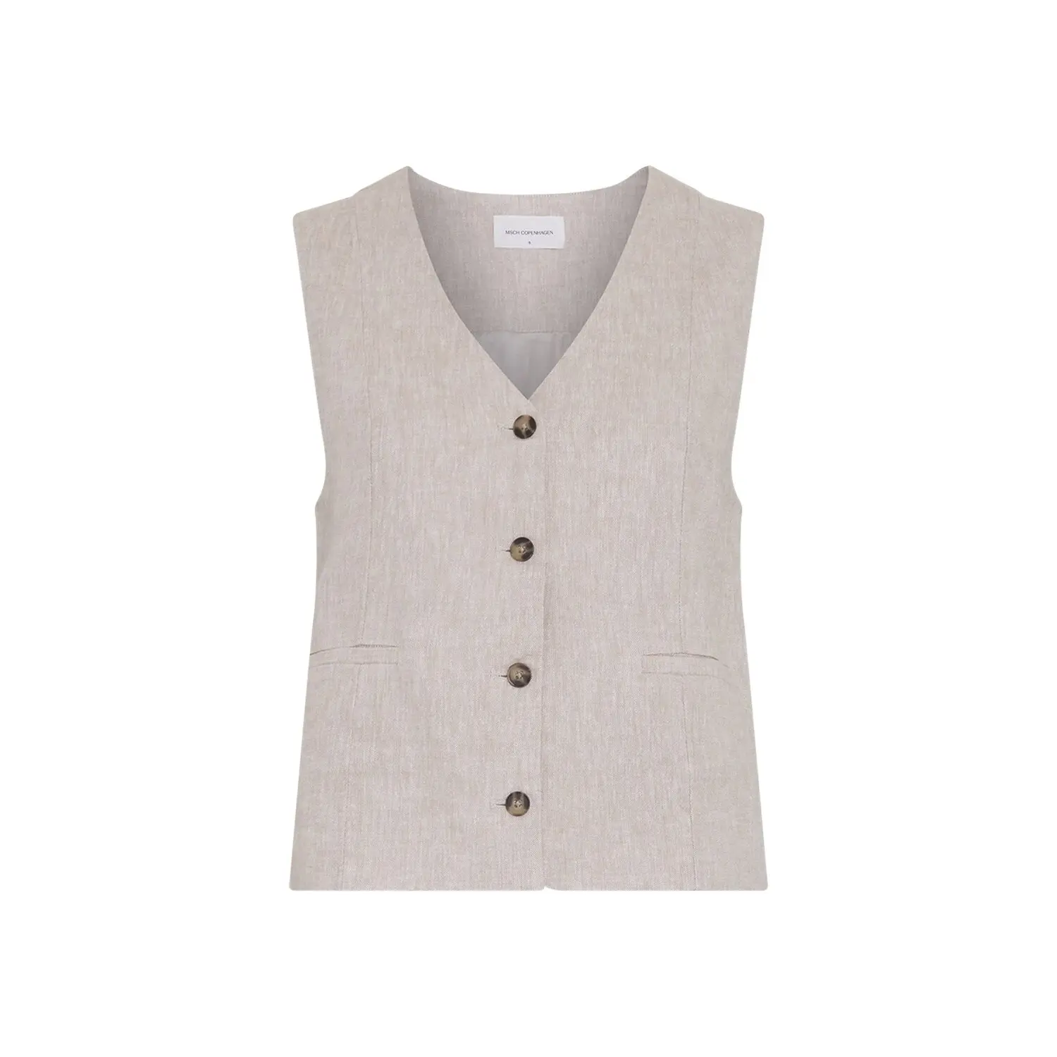 Moss Copenhagen Women's Beige Vest Viana Ginia