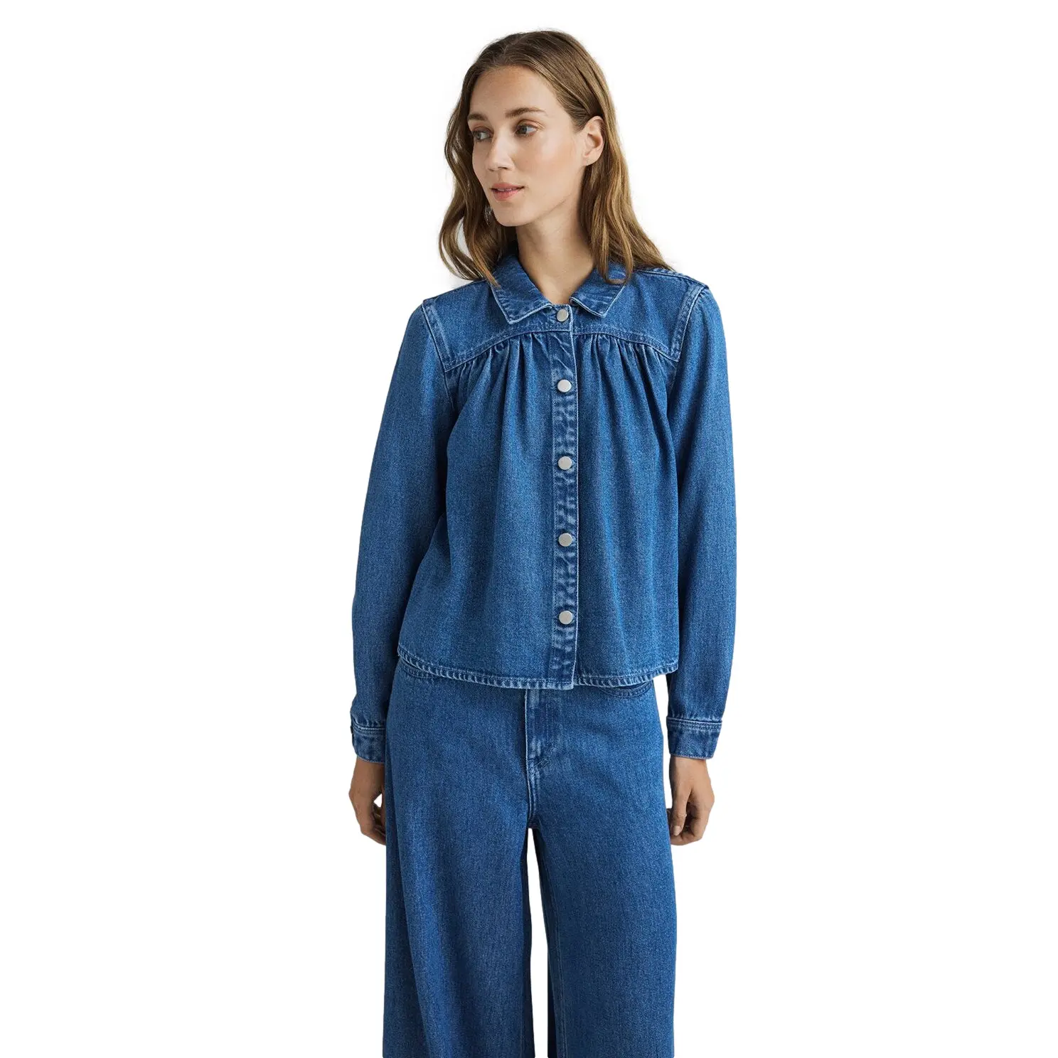Moss Copenhagen Women's Bleu Overshirt Ago Rue
