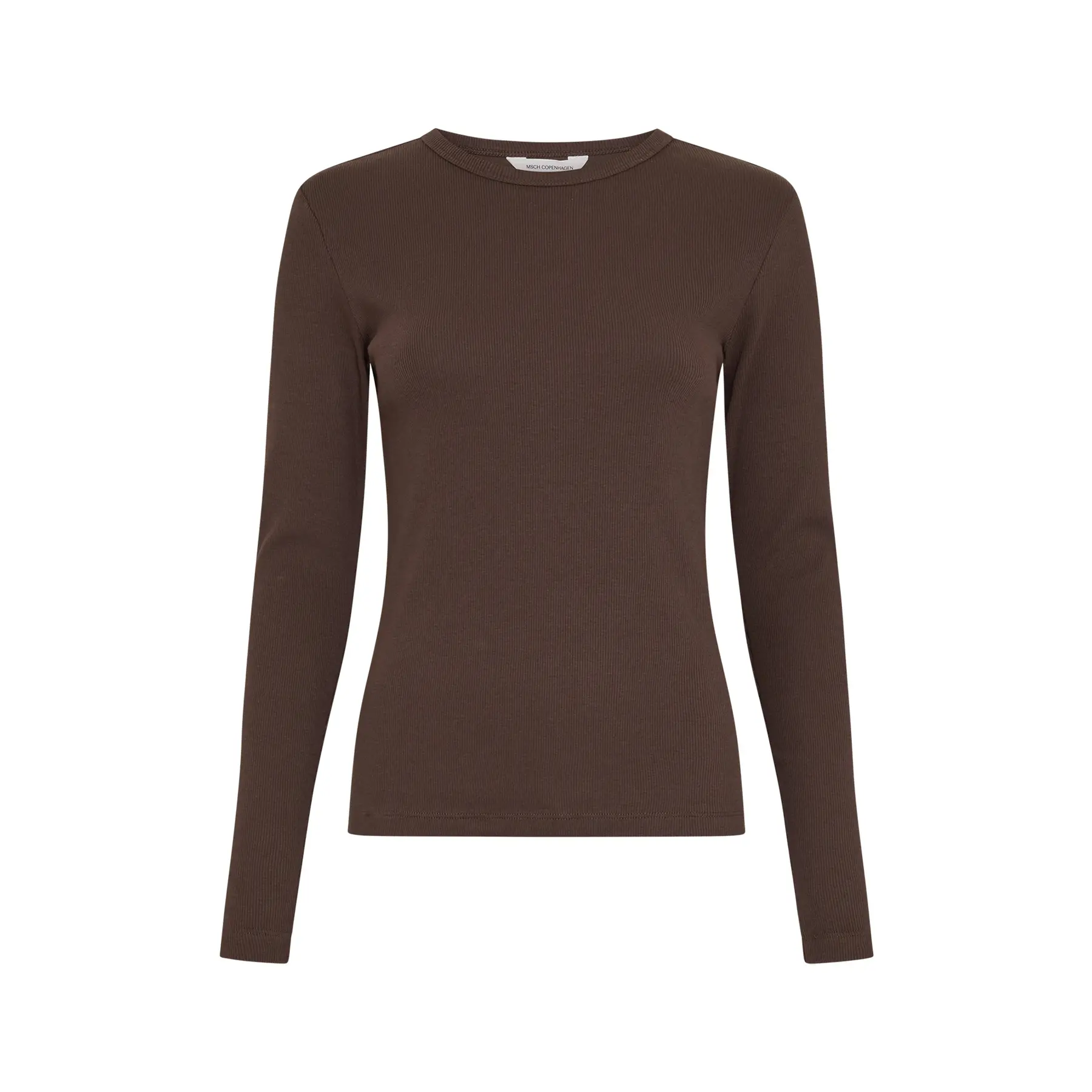 Moss Copenhagen Women's Marron Long Sleeve T-Shirt Kickie Rasmia