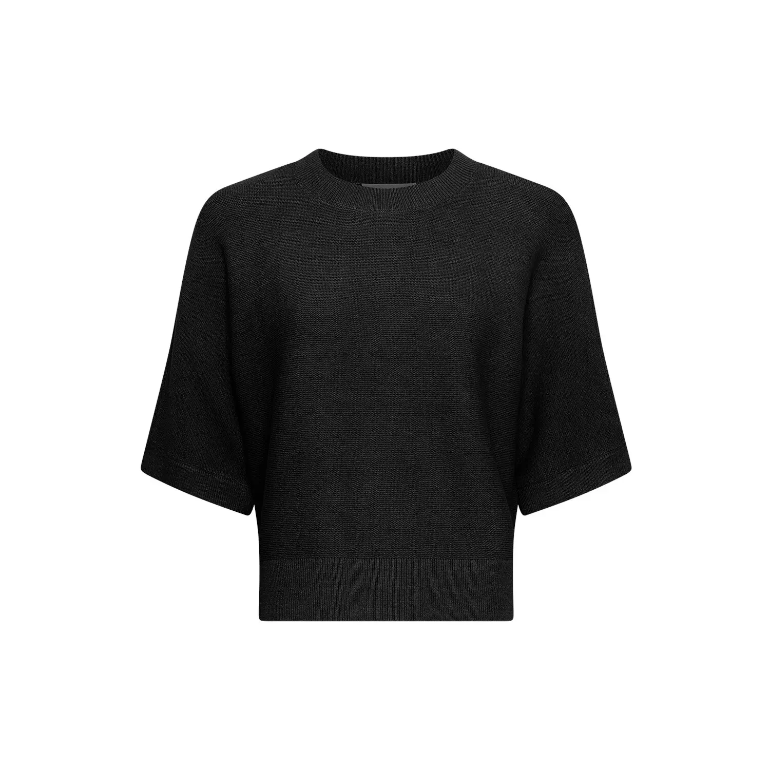 Kurzerarm Rundhalsausschnitt Pulli Damen Moss Copenhagen Thamira