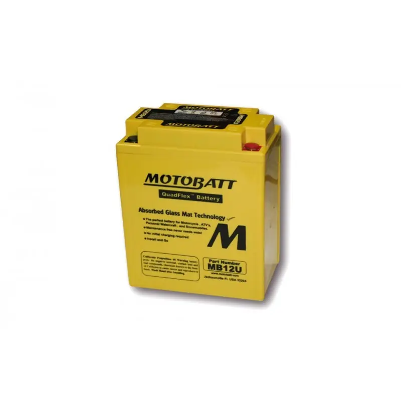 Motorradbatterie Motobatt MB12U (4 poles)