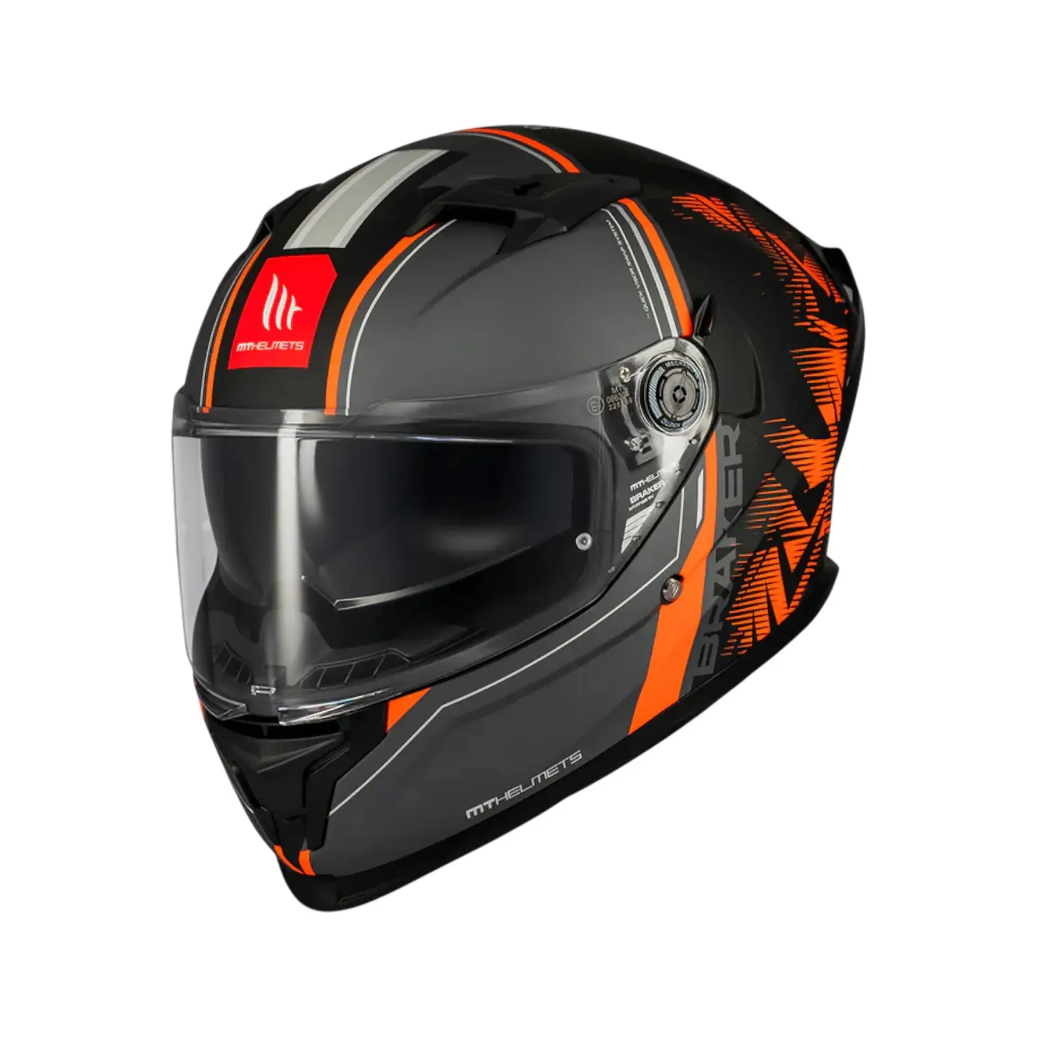 Motorrad-Integralhelm MT Helmets Braker Sv Charm B4 Matt