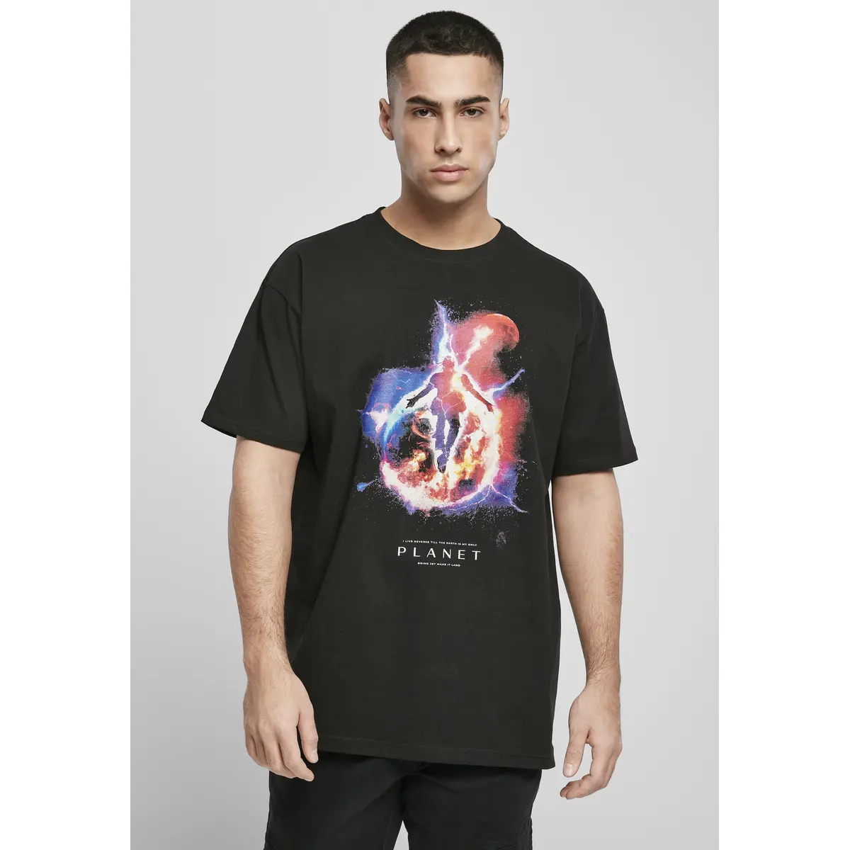 T-shirt Mister Tee Eat Lit Electric Planet oversize