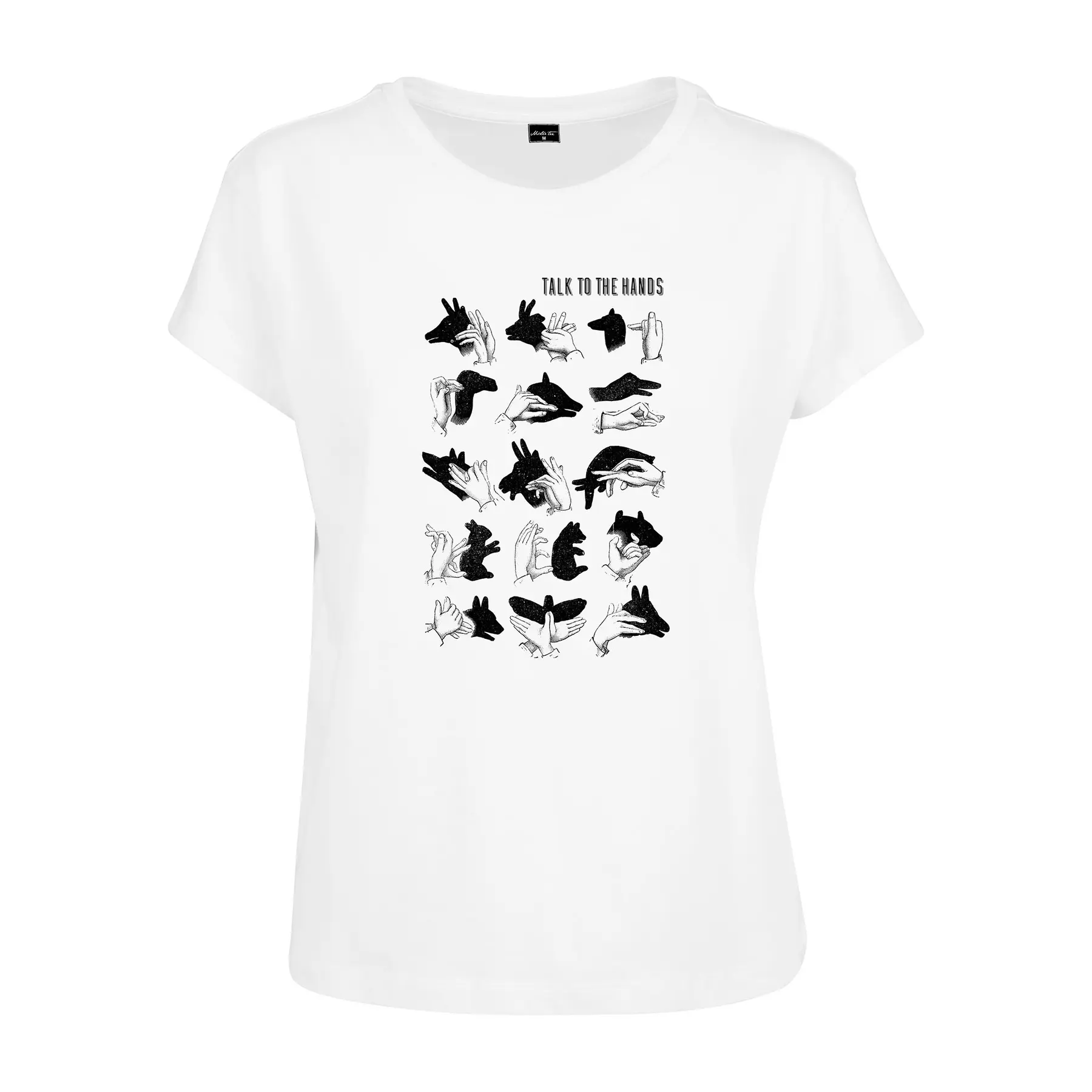 T-shirt donna Mister Tee talk to the hand box