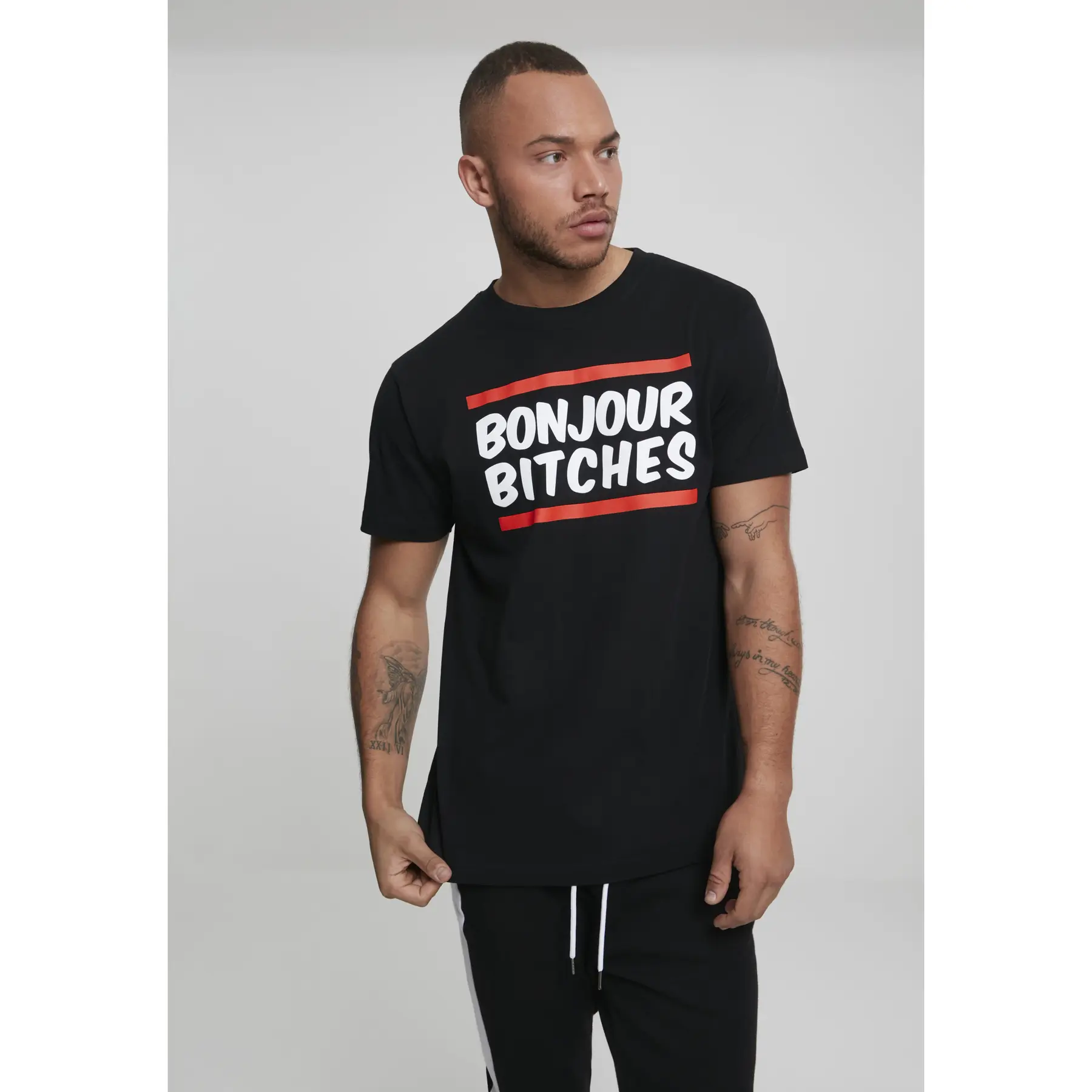 T-shirt Mister Tee bonjour